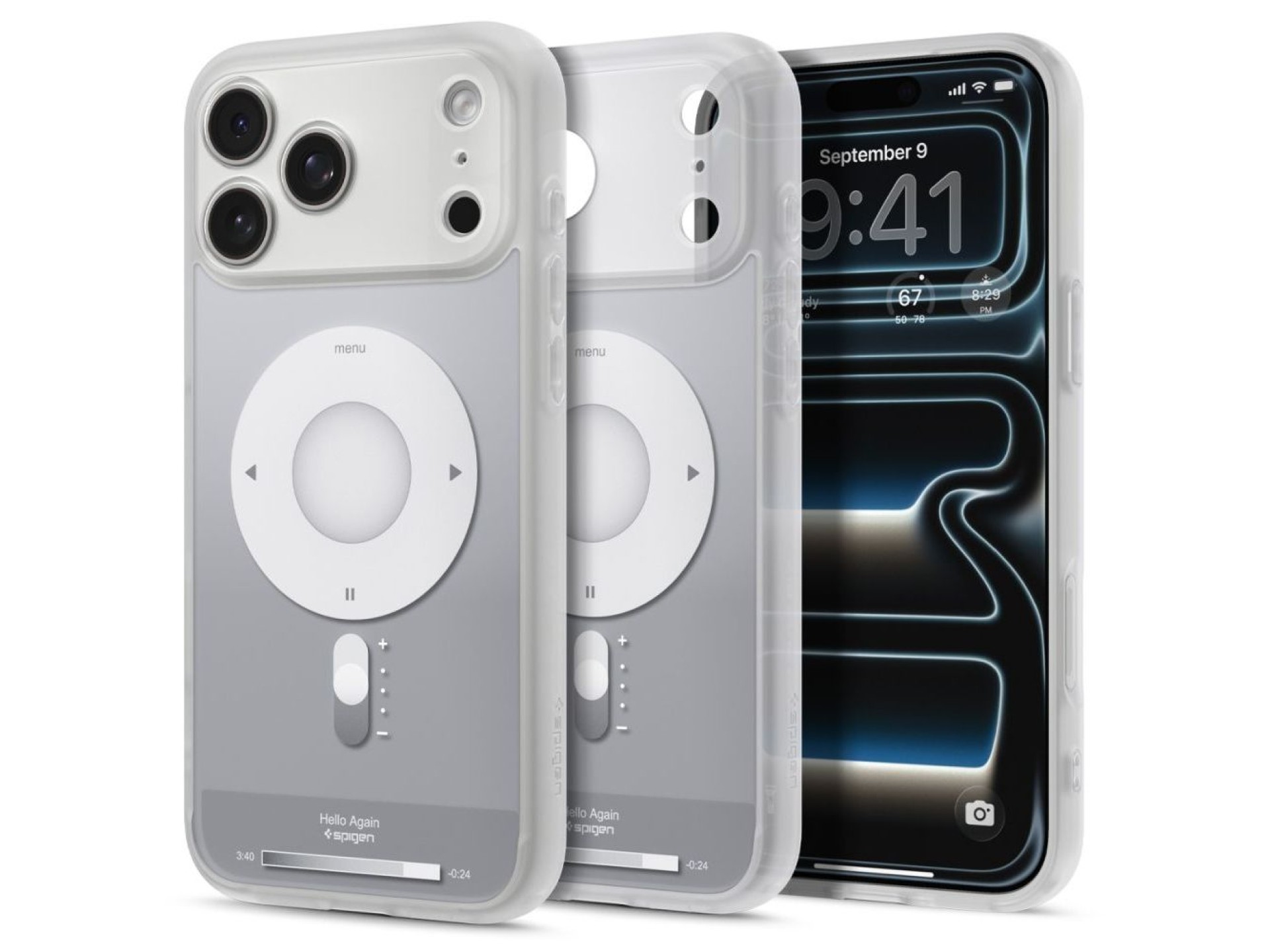 Capa Spigen Ultra Hybrid MagSafe para iPhone 18 Pro / 17 Pro - prata