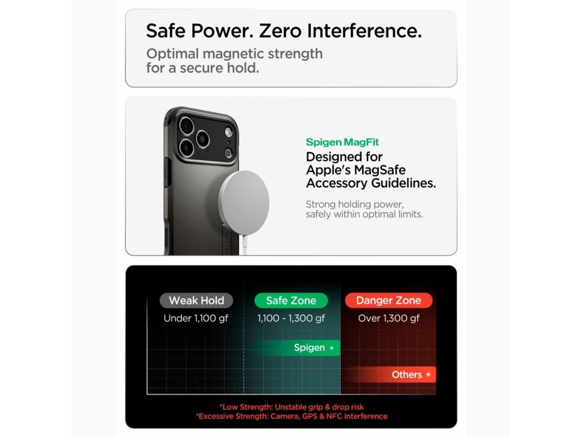 Capa Spigen Tough Armor MagSafe para iPhone 18 Pro / 17 Pro - preta