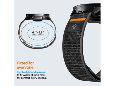 Spigen Athlex Airna Garmin Quick Release 22mm Strap - Black and Orange Spigen Athlex Airna Garmin Quick Release 22mm Strap - Black and Orange