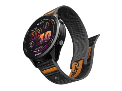 Spigen Athlex Airna Garmin Quick Release 22mm Strap - Black and Orange Spigen Athlex Airna Garmin Quick Release 22mm Strap - Black and Orange