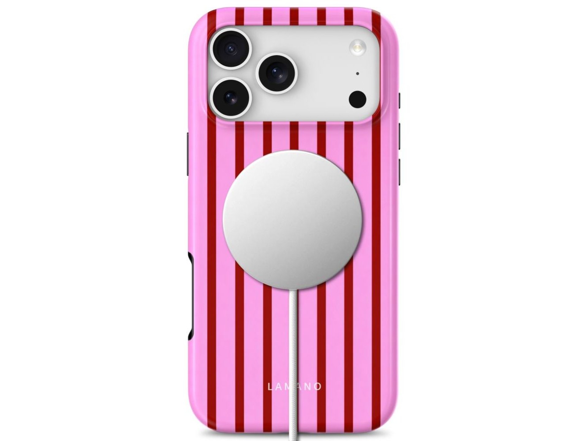 Tech-Protect Lamano MagSafe Case for iPhone 18 Pro / 17 Pro - Pink/Red