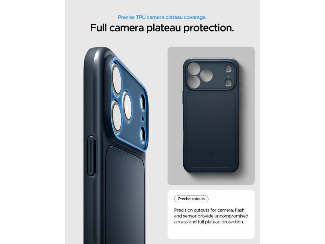 Capa Spigen Thin Fit MagSafe para iPhone 18 Pro Max / 17 Pro Max - Cinza