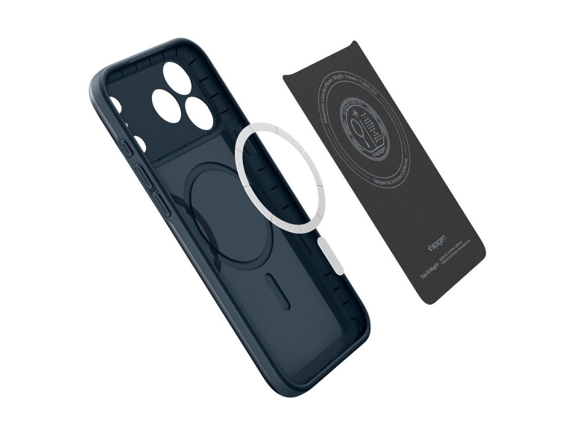 Capa Spigen Thin Fit MagSafe para iPhone 18 Pro Max / 17 Pro Max - Cinza