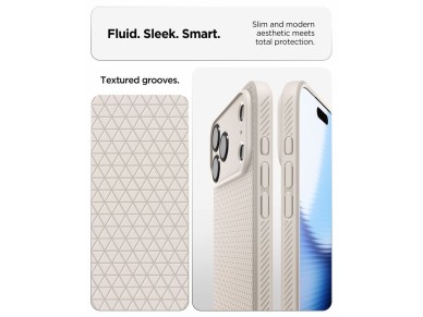 Capa Spigen Liquid Air para iPhone 18 Pro Max / 17 Pro Max - Titânio Capa Spigen Liquid Air para iPhone 18 Pro Max / 17 Pro Max - Titânio