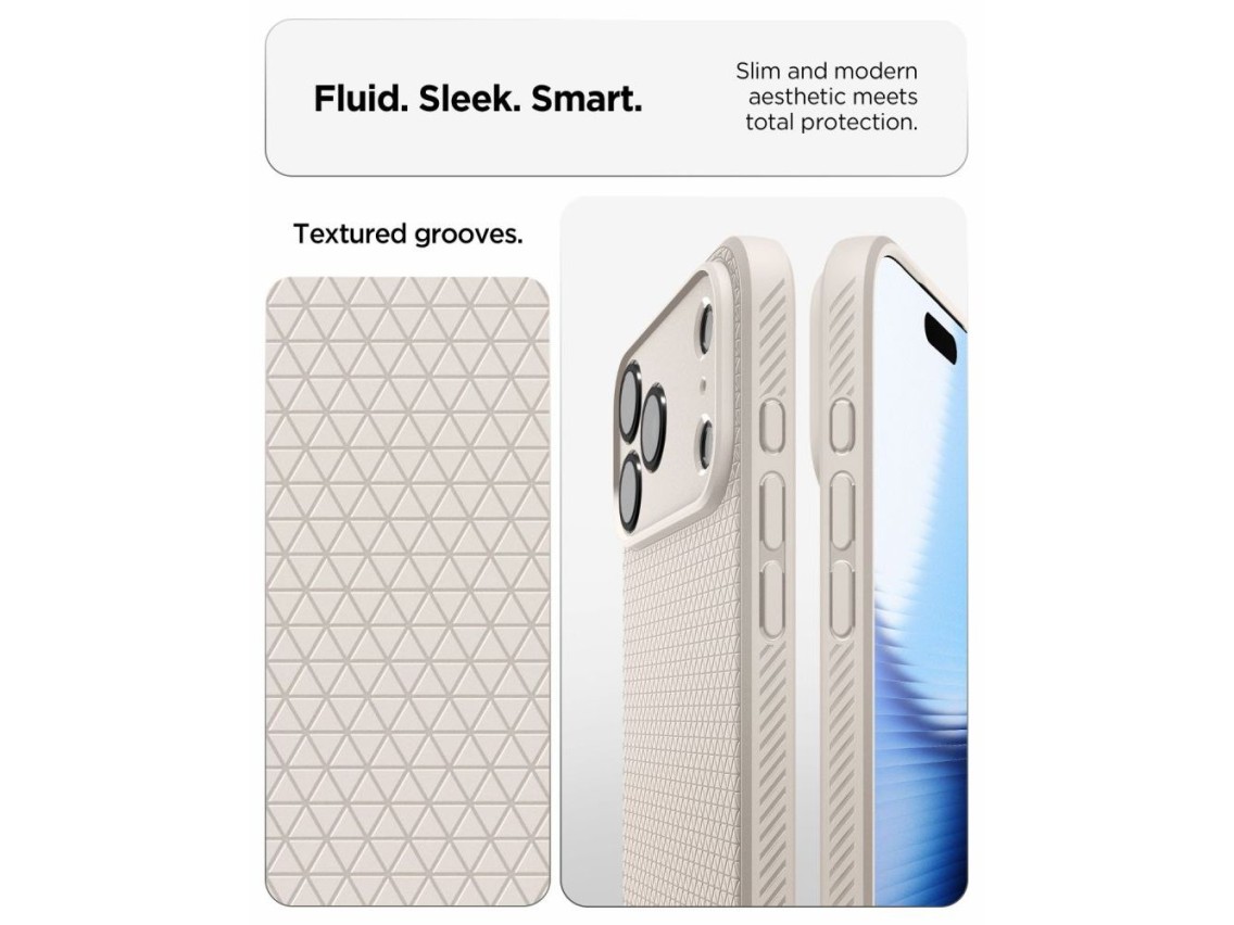 Capa Spigen Liquid Air para iPhone 18 Pro Max / 17 Pro Max - Titânio