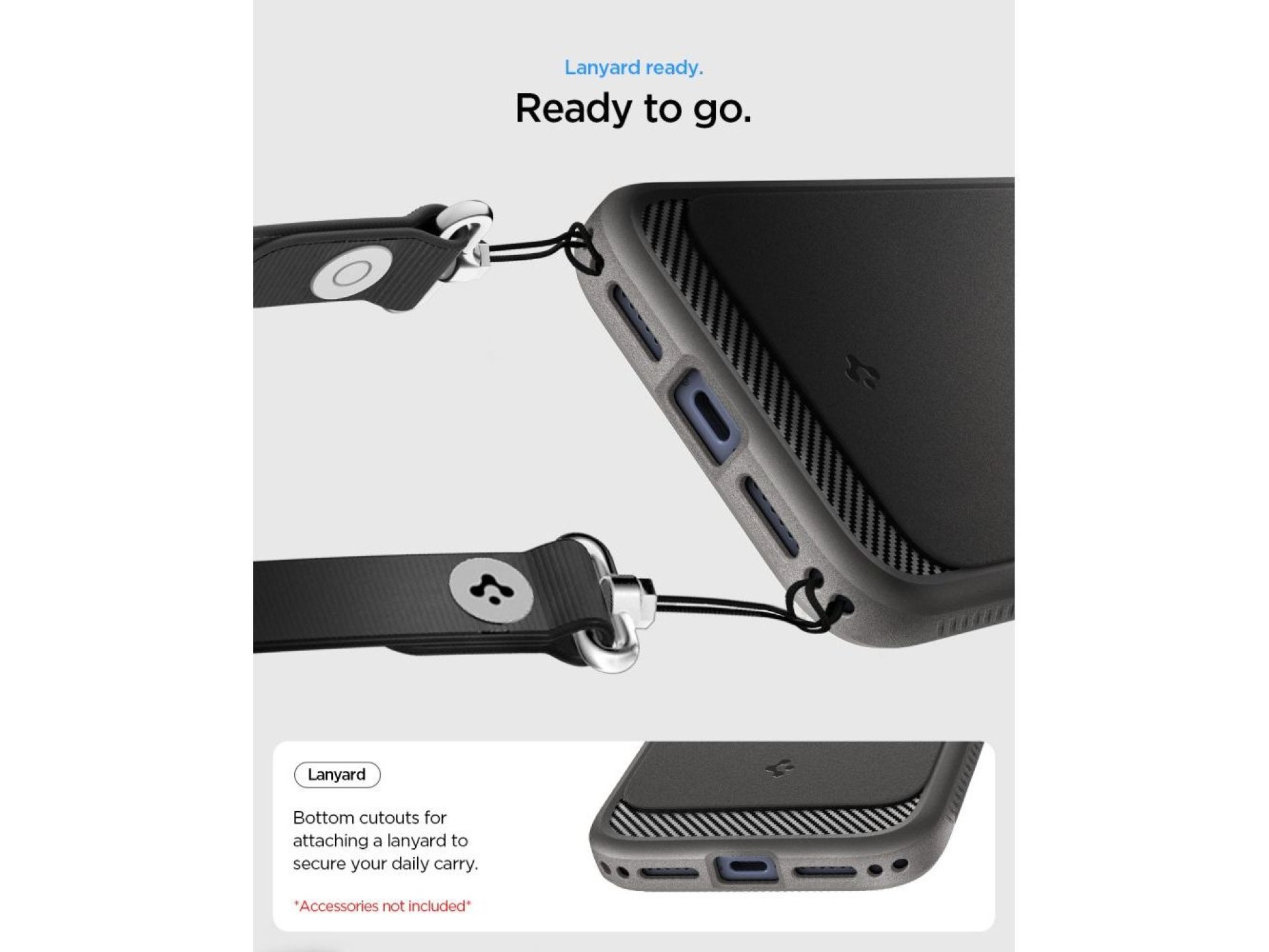 Capa Spigen Rugged Armor MagSafe para iPhone 18 Pro Max / 17 Pro Max - Cinza