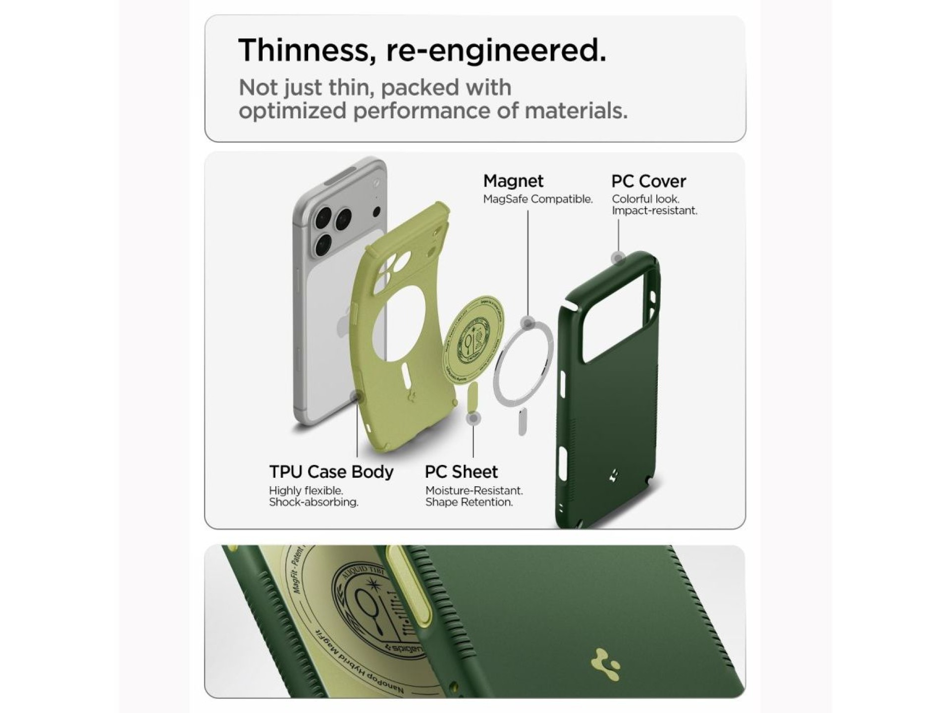 Funda Spigen Nano Pop MagSafe para iPhone 18 Pro Max / 17 Pro Max - Verde