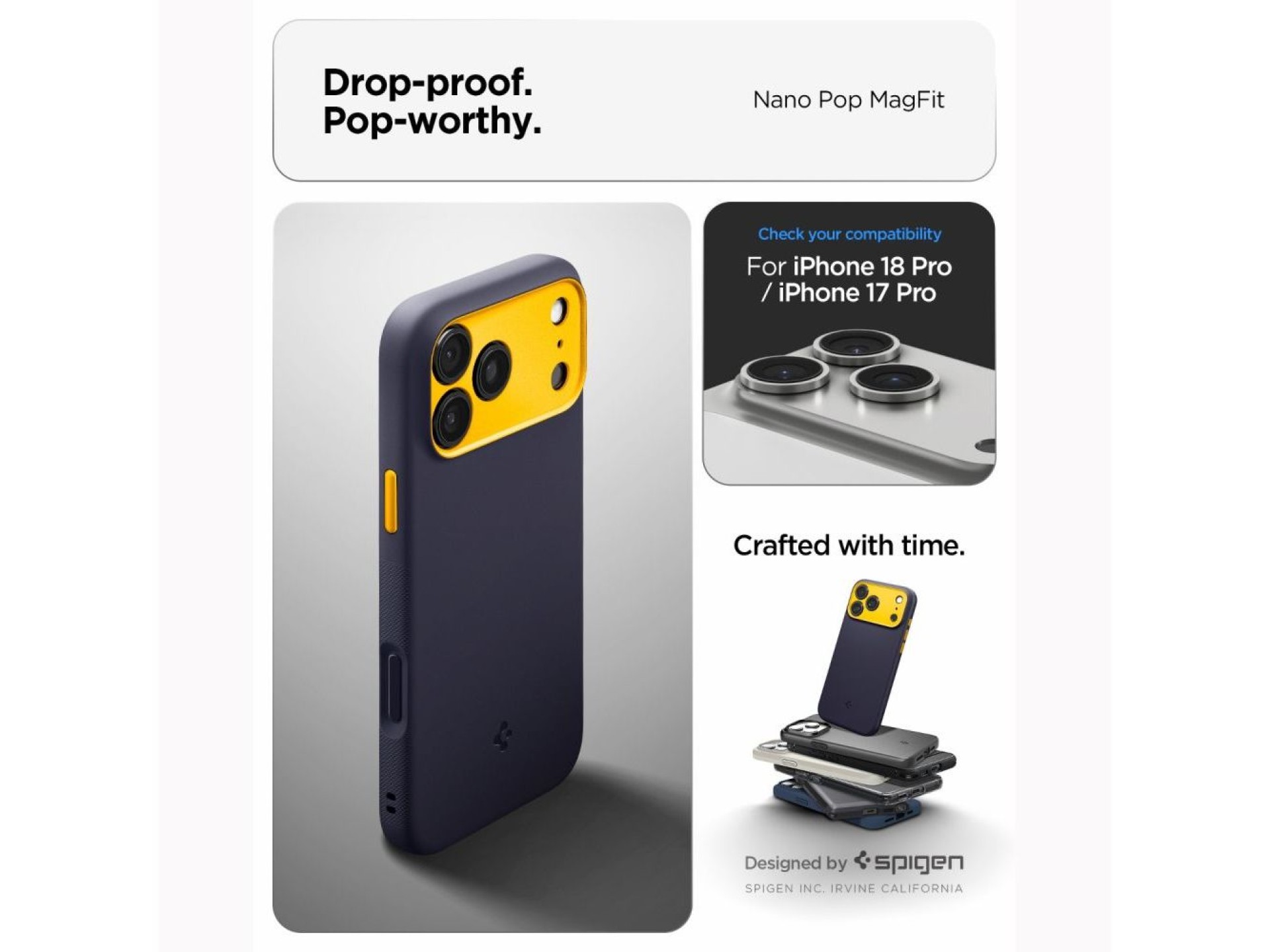 Funda Spigen Nano Pop MagSafe para iPhone 18 Pro Max / 17 Pro Max - Azul
