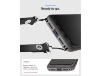 Capa Spigen Rugged Armor MagSafe para iPhone 18 Pro / 17 Pro - Cinza