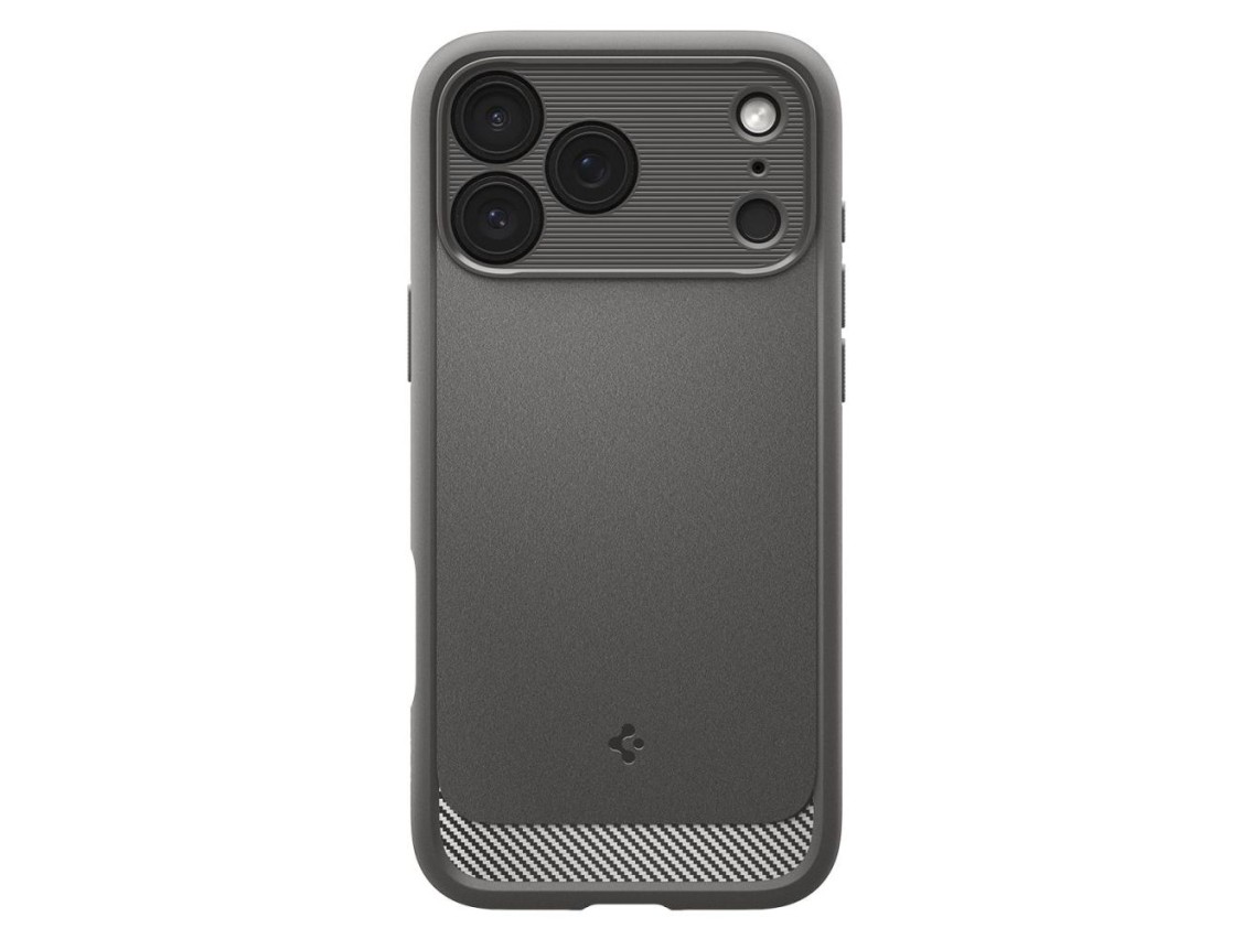 Capa Spigen Rugged Armor MagSafe para iPhone 18 Pro / 17 Pro - Cinza