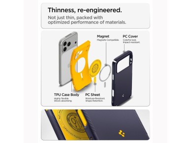 Capa Spigen Nano Pop MagSafe para iPhone 18 Pro / 17 Pro - Azul Capa Spigen Nano Pop MagSafe para iPhone 18 Pro / 17 Pro - Azul