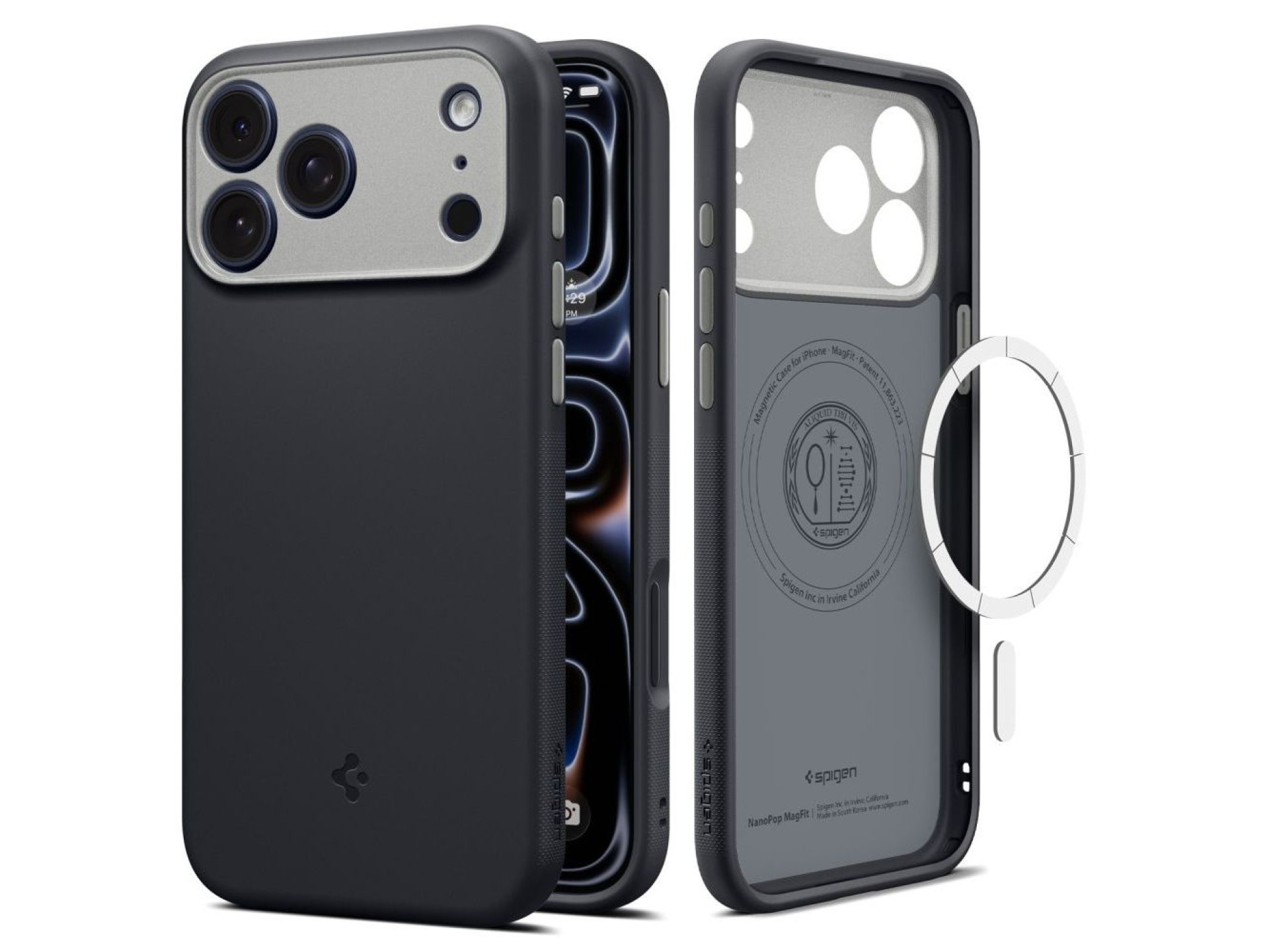 Funda Spigen Nano Pop MagSafe para iPhone 18 Pro / 17 Pro - Negra
