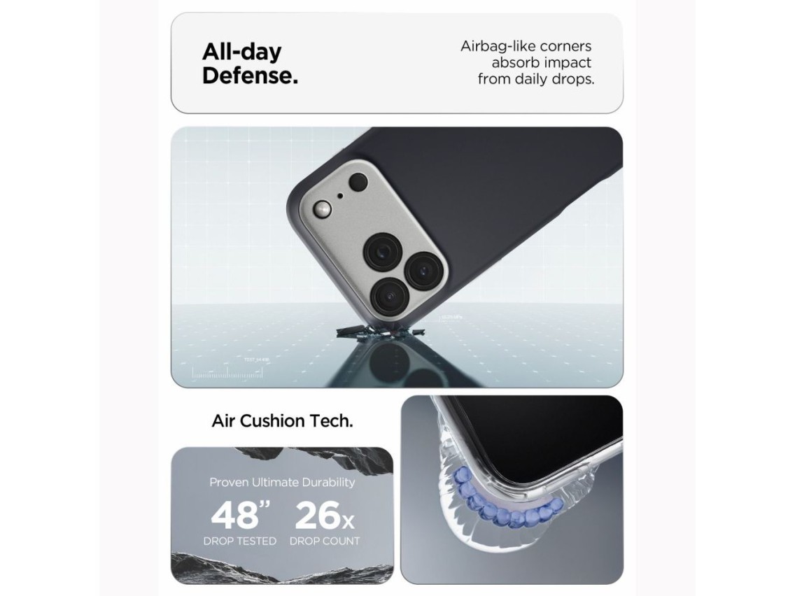 Capa Spigen Nano Pop MagSafe para iPhone 18 Pro / 17 Pro - Preta