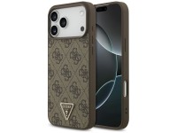 Funda Guess Leather 4G Triangle Strass MagSafe para iPhone 17 Pro Max / 18 Pro Max - Marrón Funda Guess Leather 4G Triangle Strass MagSafe para iPhone 17 Pro Max / 18 Pro Max - Marrón