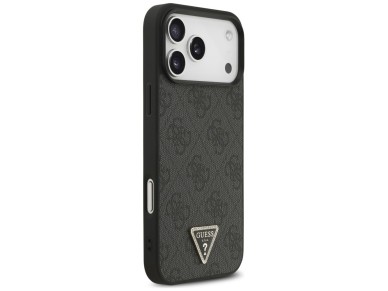 Guess Leather 4G Triangle Strass MagSafe Case for iPhone 17 Pro Max / 18 Pro Max - Black Guess Leather 4G Triangle Strass MagSafe Case for iPhone 17 Pro Max / 18 Pro Max - Black