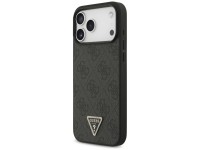 Capa Guess Leather 4G Triangle Strass MagSafe para iPhone 17 Pro Max / 18 Pro Max - Preta Capa Guess Leather 4G Triangle Strass MagSafe para iPhone 17 Pro Max / 18 Pro Max - Preta