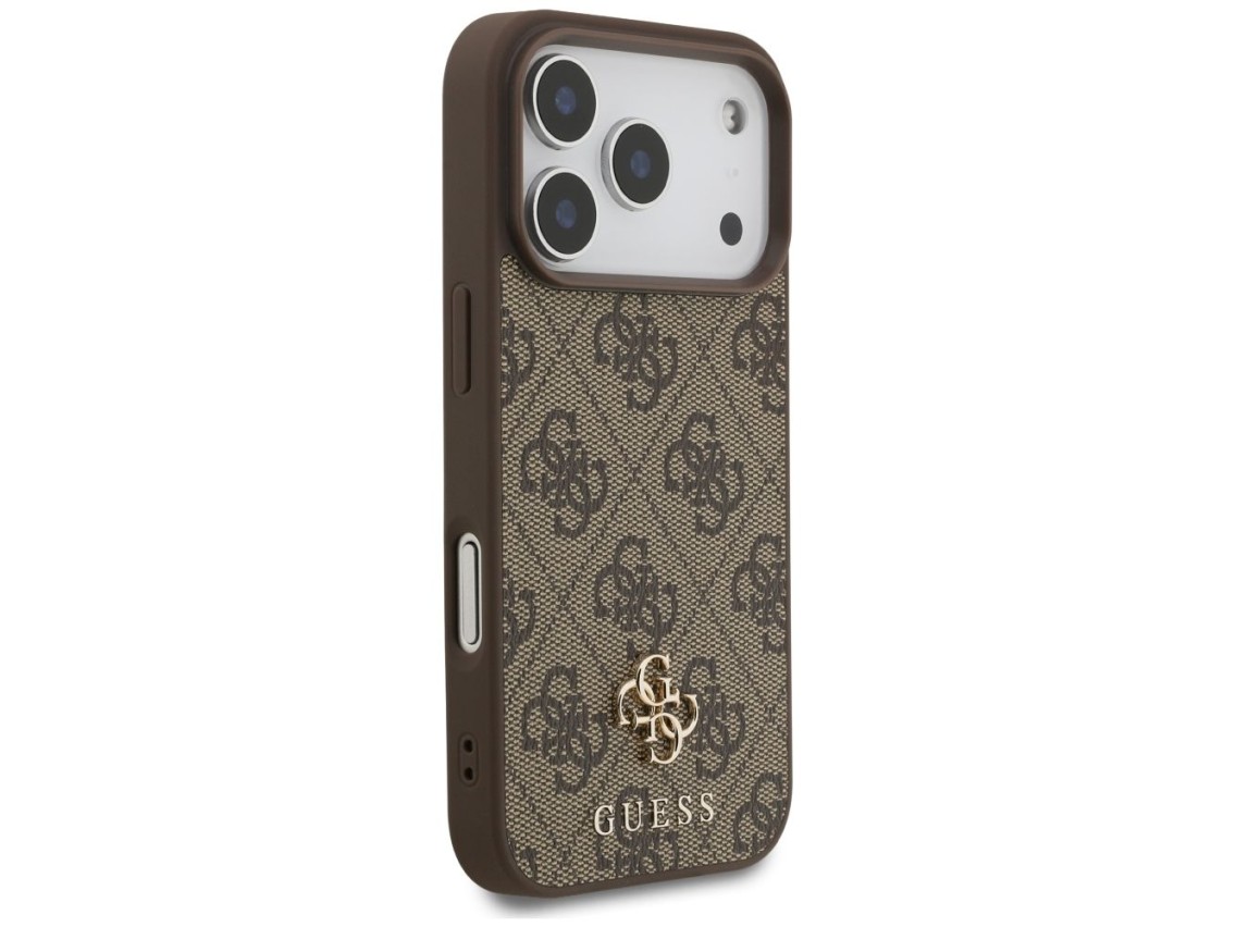 Guess 4G Small Classic Logo MagSafe Case for iPhone 17 Pro / 18 Pro - Brown