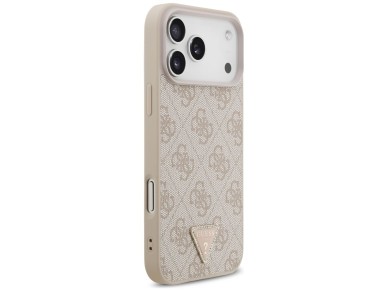 Funda Guess Leather 4G Triangle Strass MagSafe para iPhone 17 Pro Max / 18 Pro Max - Rosa Funda Guess Leather 4G Triangle Strass MagSafe para iPhone 17 Pro Max / 18 Pro Max - Rosa