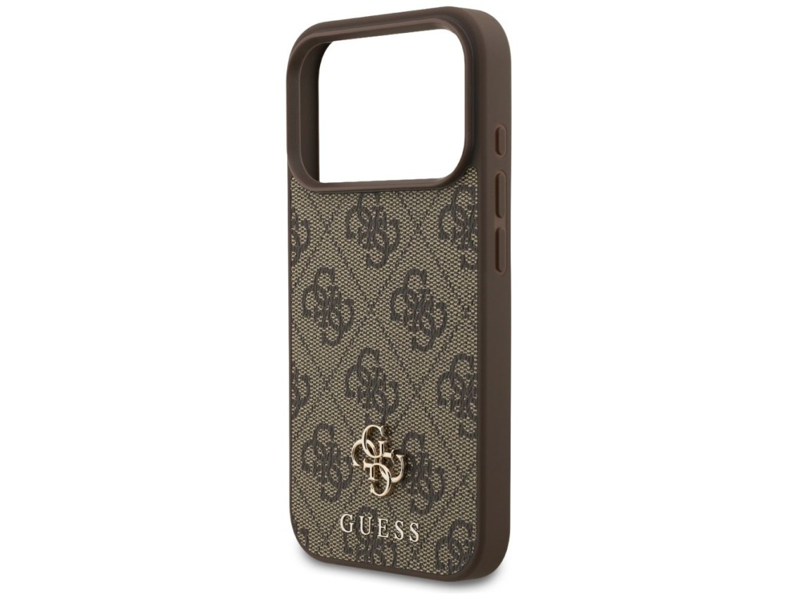Guess 4G Small Classic Logo MagSafe Case for iPhone 17 Pro / 18 Pro - Brown
