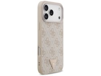 Funda Guess Leather 4G Triangle Strass MagSafe para iPhone 17 Pro Max / 18 Pro Max - Rosa Funda Guess Leather 4G Triangle Strass MagSafe para iPhone 17 Pro Max / 18 Pro Max - Rosa