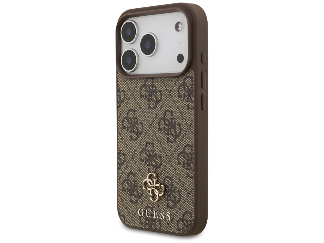 Guess 4G Small Classic Logo MagSafe Case for iPhone 17 Pro / 18 Pro - Brown