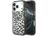 Funda Guess IML Leopard Glitter Triangle Logo MagSafe para iPhone 17 Pro / 18 Pro - Negra Funda Guess IML Leopard Glitter Triangle Logo MagSafe para iPhone 17 Pro / 18 Pro - Negra