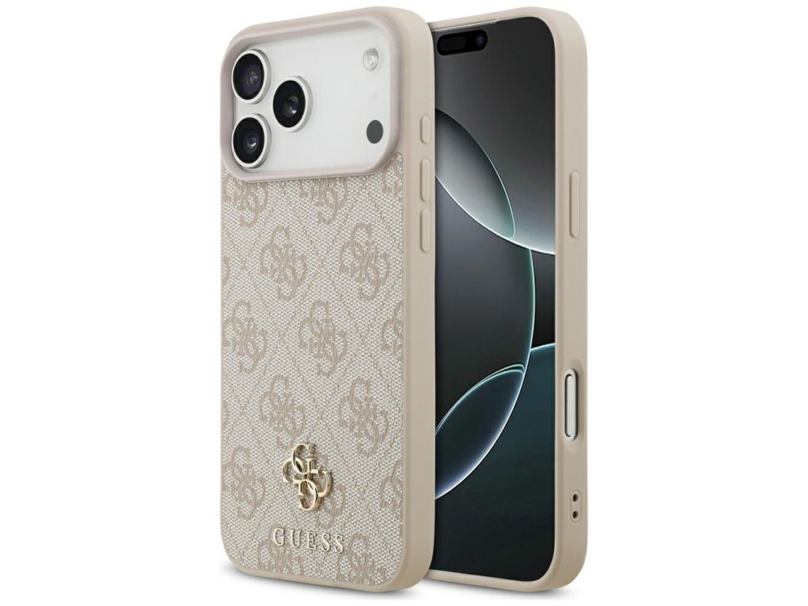 Funda Guess 4G pequeña con logo clásico y MagSafe para iPhone 17 Pro Max / 18 Pro Max - Rosa