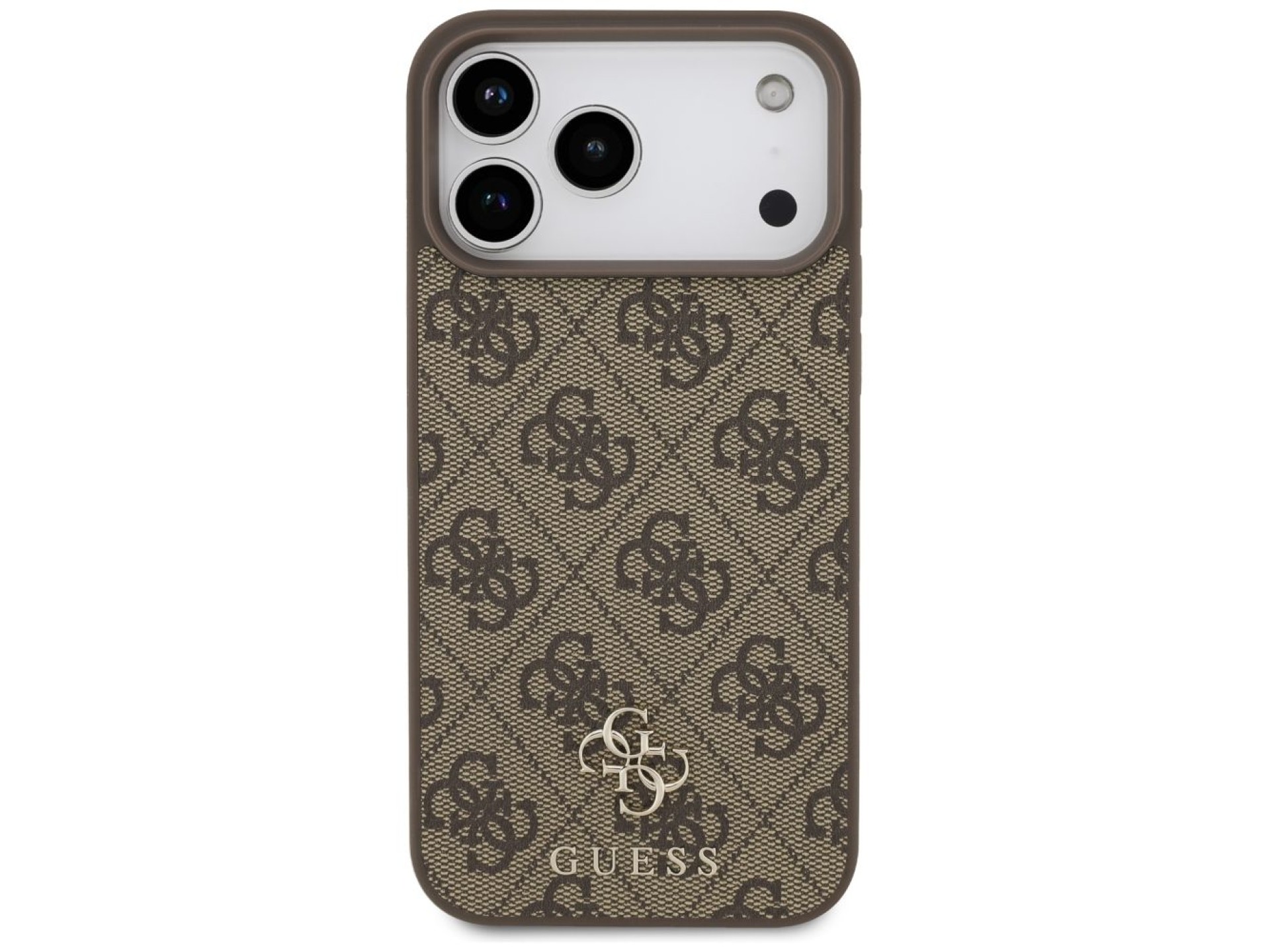 Capa MagSafe Guess 4G Small Classic Logo para iPhone 17 Pro Max / 18 Pro Max - Marrom