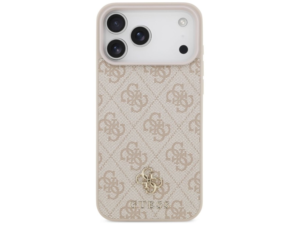 Funda Guess 4G pequeña con logo clásico y MagSafe para iPhone 17 Pro Max / 18 Pro Max - Rosa