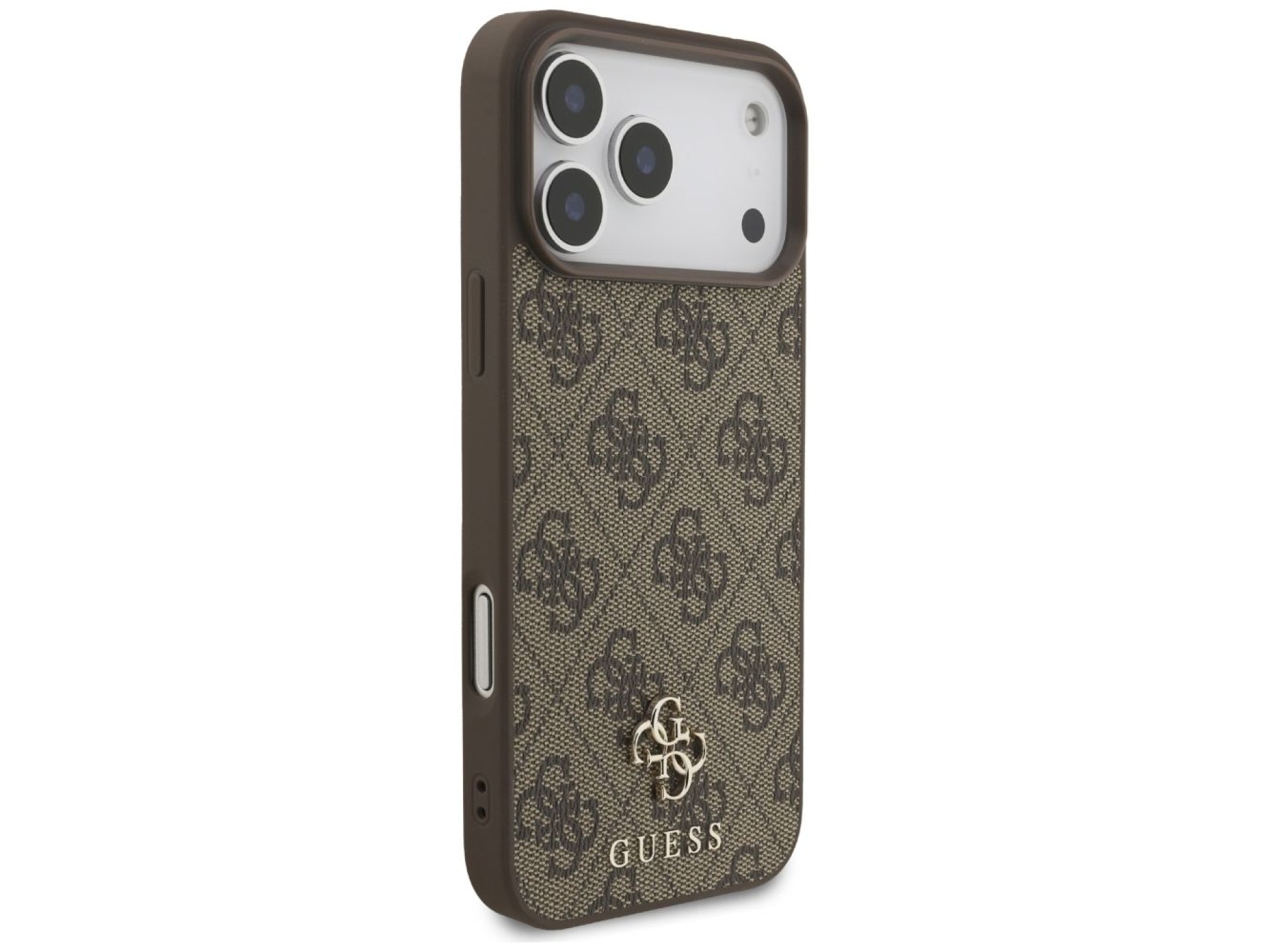 Capa MagSafe Guess 4G Small Classic Logo para iPhone 17 Pro Max / 18 Pro Max - Marrom