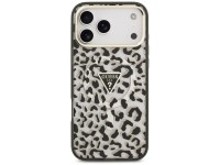 Funda Guess IML Leopard Glitter Triangle Logo MagSafe para iPhone 17 Pro Max / 18 Pro Max - Negra Funda Guess IML Leopard Glitter Triangle Logo MagSafe para iPhone 17 Pro Max / 18 Pro Max - Negra
