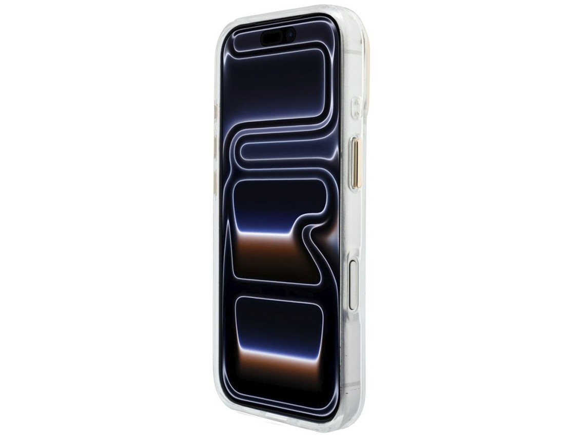 Guess IML 4G Script Metal Case for iPhone 17 Pro Max / 18 Pro Max - White