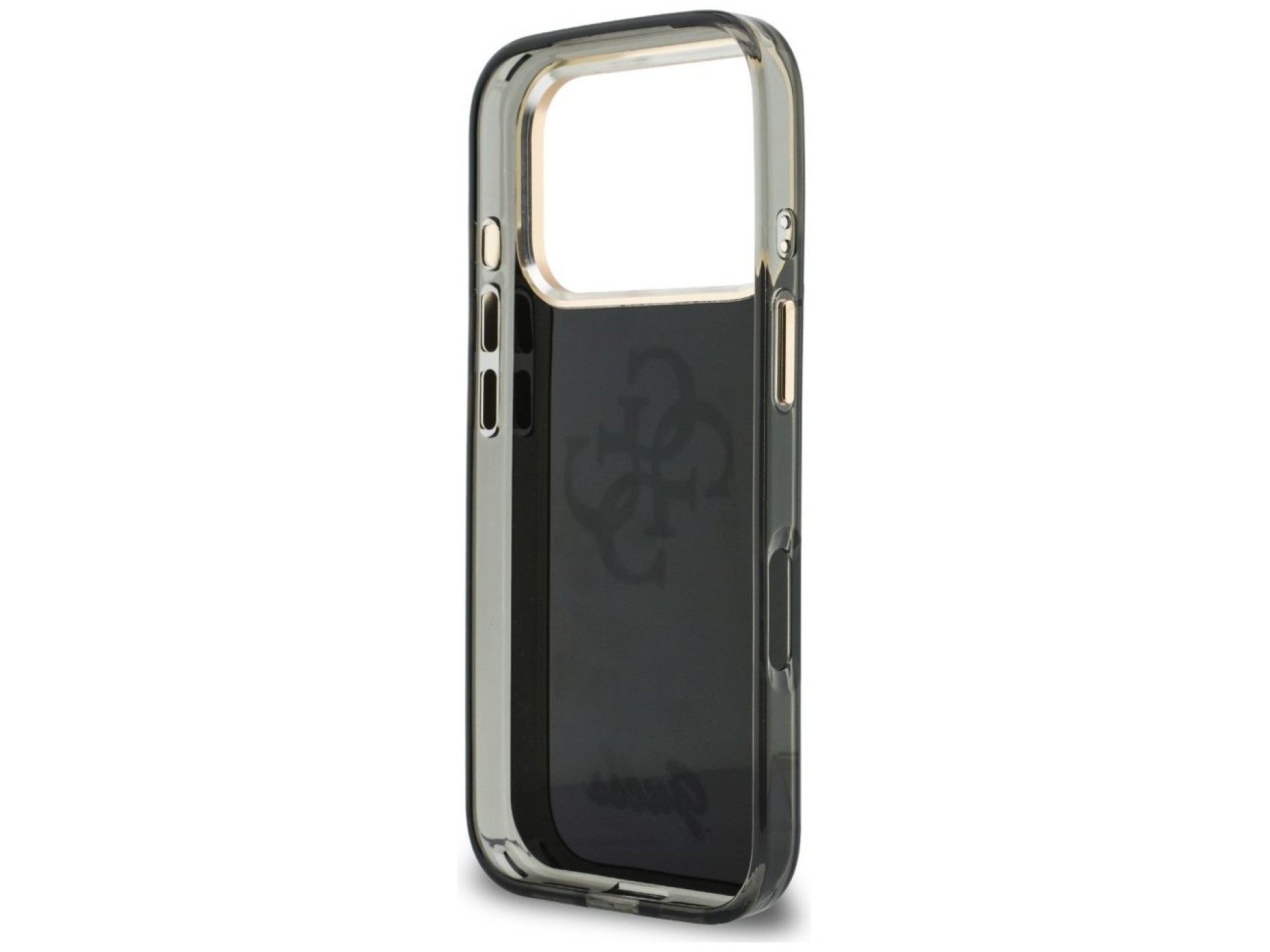 Guess IML 4G Script Metal Case for iPhone 17 Pro Max / 18 Pro Max - Black