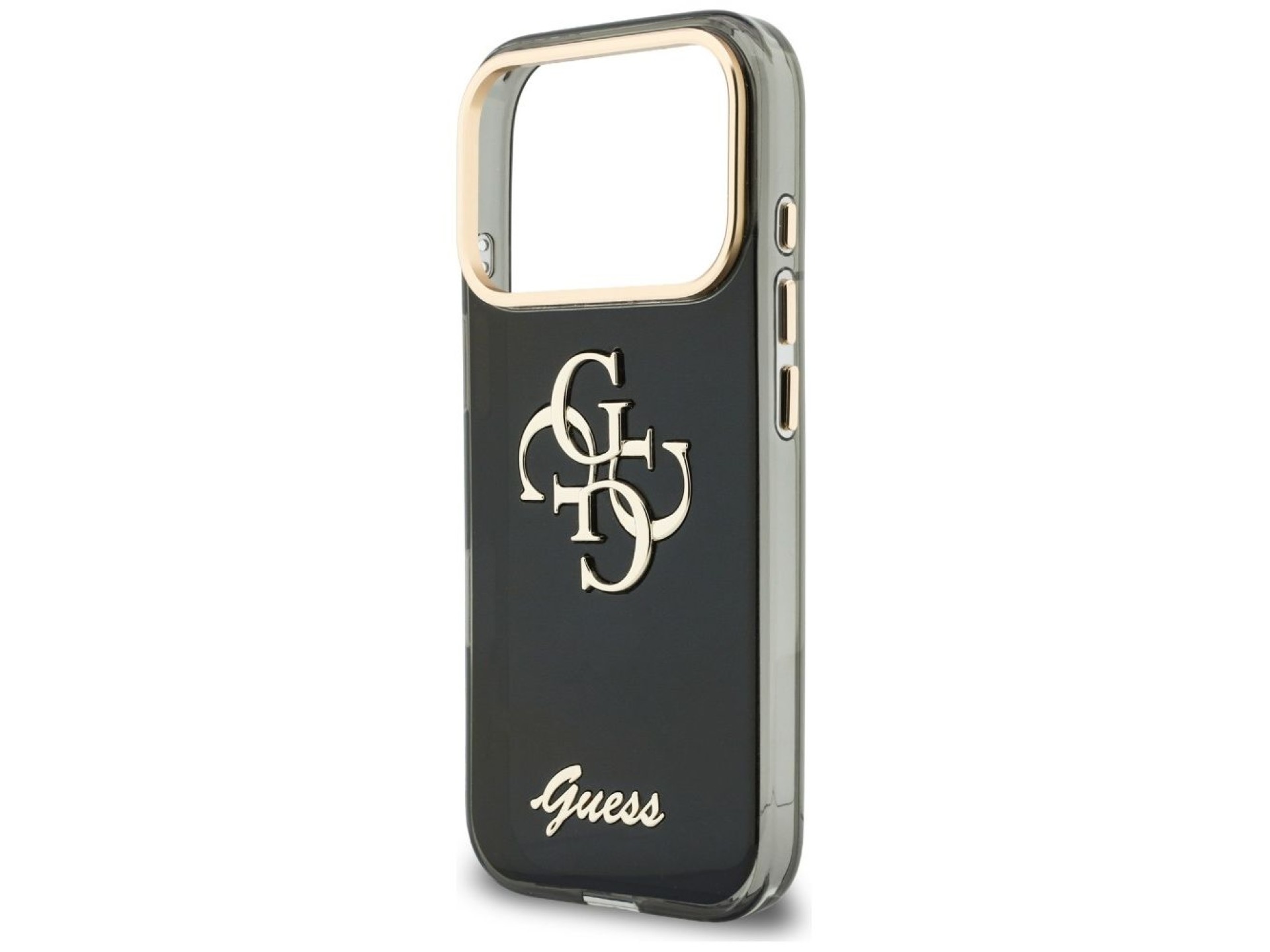 Guess IML 4G Script Metal Case for iPhone 17 Pro Max / 18 Pro Max - Black