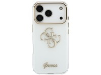 Guess IML 4G Script Metal Case for iPhone 17 Pro Max / 18 Pro Max - White Guess IML 4G Script Metal Case for iPhone 17 Pro Max / 18 Pro Max - White