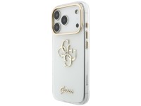 Guess IML 4G Script Metal Case for iPhone 17 Pro Max / 18 Pro Max - White Guess IML 4G Script Metal Case for iPhone 17 Pro Max / 18 Pro Max - White