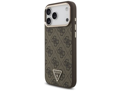 Guess 4G Triangle Logo MagSafe Case for iPhone 17 Pro Max / 18 Pro Max - Brown