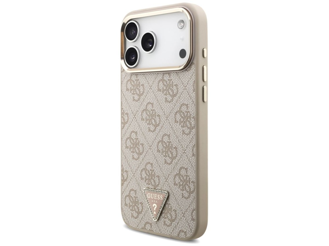 Guess 4G Triangle Logo MagSafe Case for iPhone 17 Pro Max / 18 Pro Max - Rose Gold