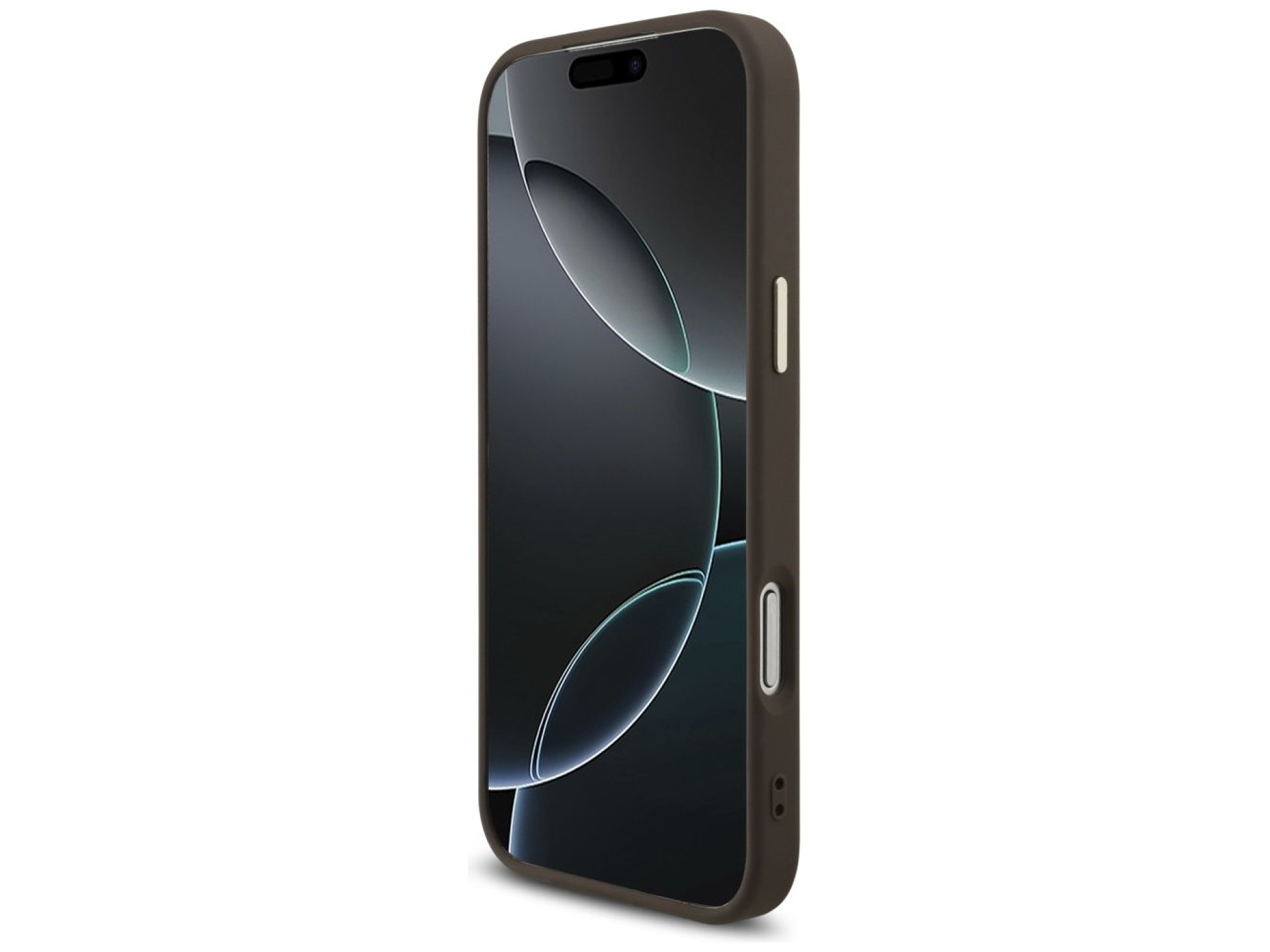 Funda Guess 4G con logo triangular y MagSafe para iPhone 17 Pro Max / 18 Pro Max - Marrón