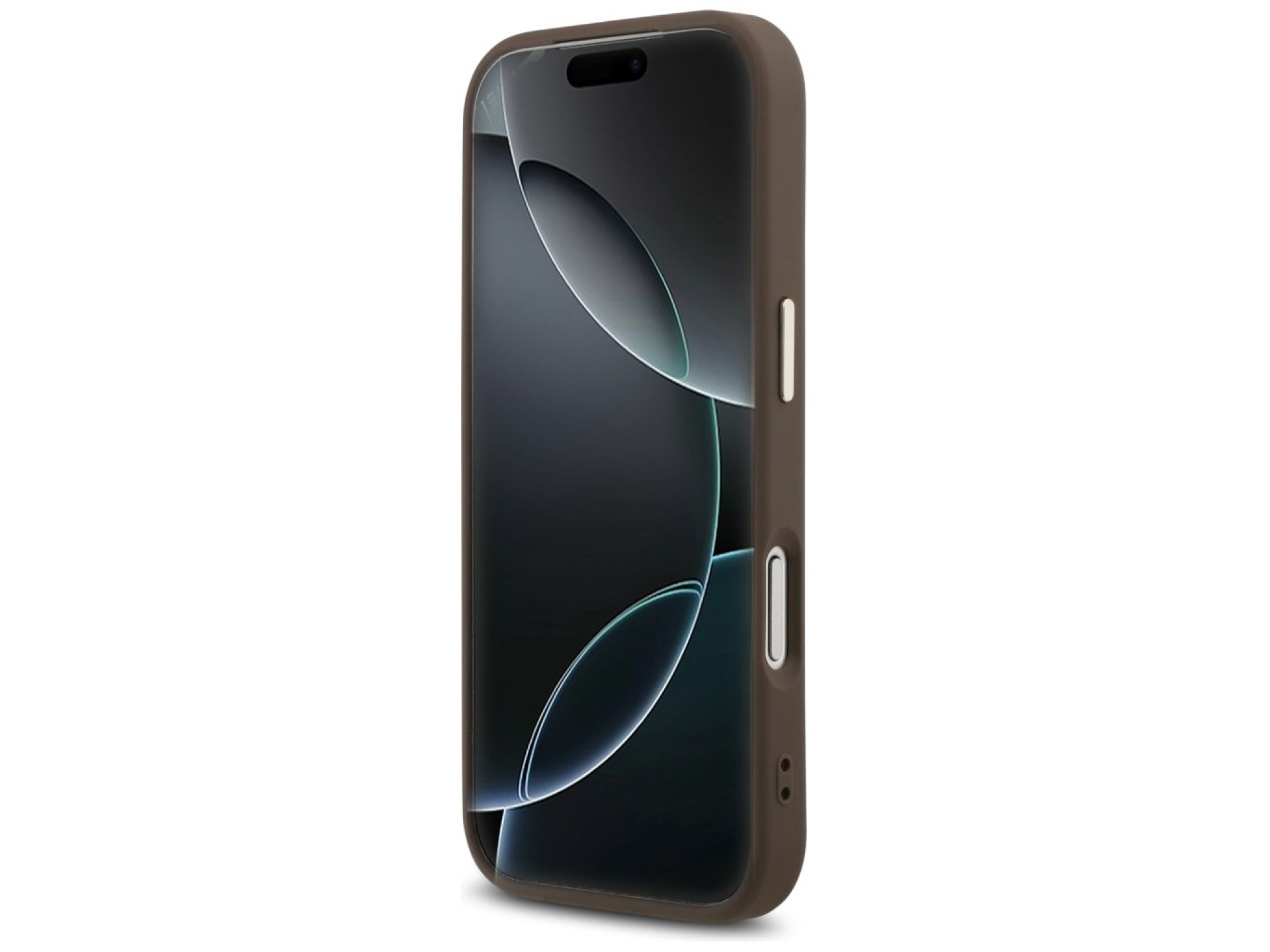 Funda Guess 4G con logo triangular y MagSafe para iPhone 17 Pro / 18 Pro - Marrón
