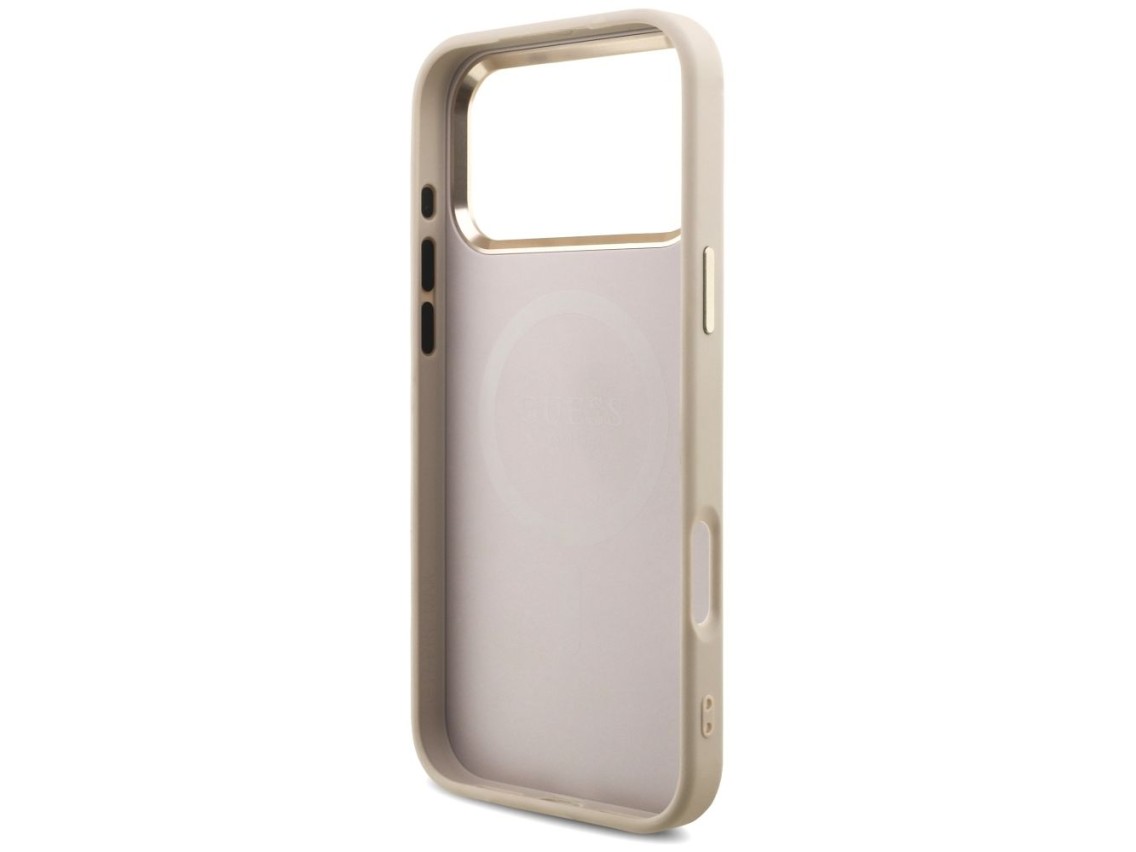 Guess 4G Triangle Logo MagSafe Case for iPhone 17 Pro Max / 18 Pro Max - Rose Gold