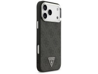 Capa Guess 4G Triangle Logo MagSafe para iPhone 17 Pro Max / 18 Pro Max - Preto e Prata Capa Guess 4G Triangle Logo MagSafe para iPhone 17 Pro Max / 18 Pro Max - Preto e Prata