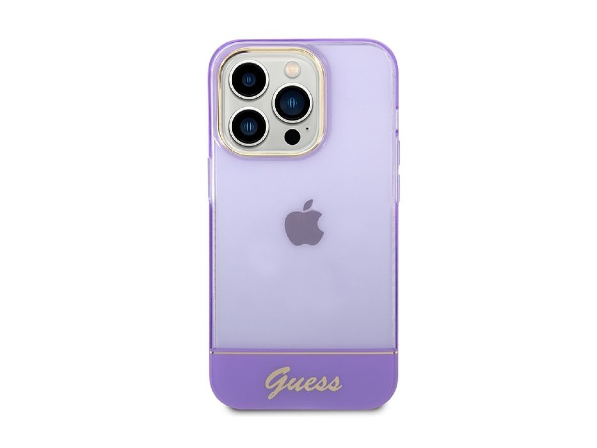 Capa translúcida Guess para iPhone 14 Pro Max - Roxa