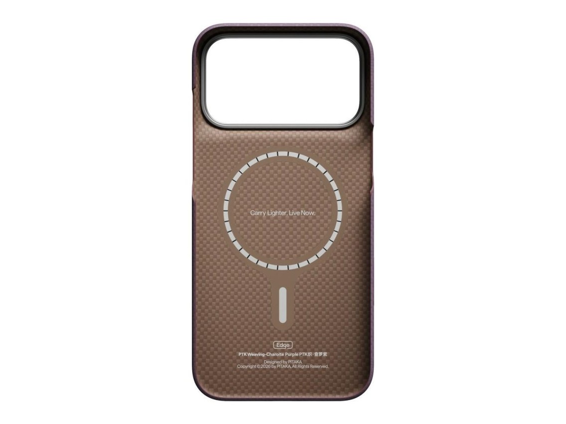 Case PITAKA Edge PTK Weaving-Charoite MagSafe for iPhone 18 Pro Max / 17 Pro Max Purple