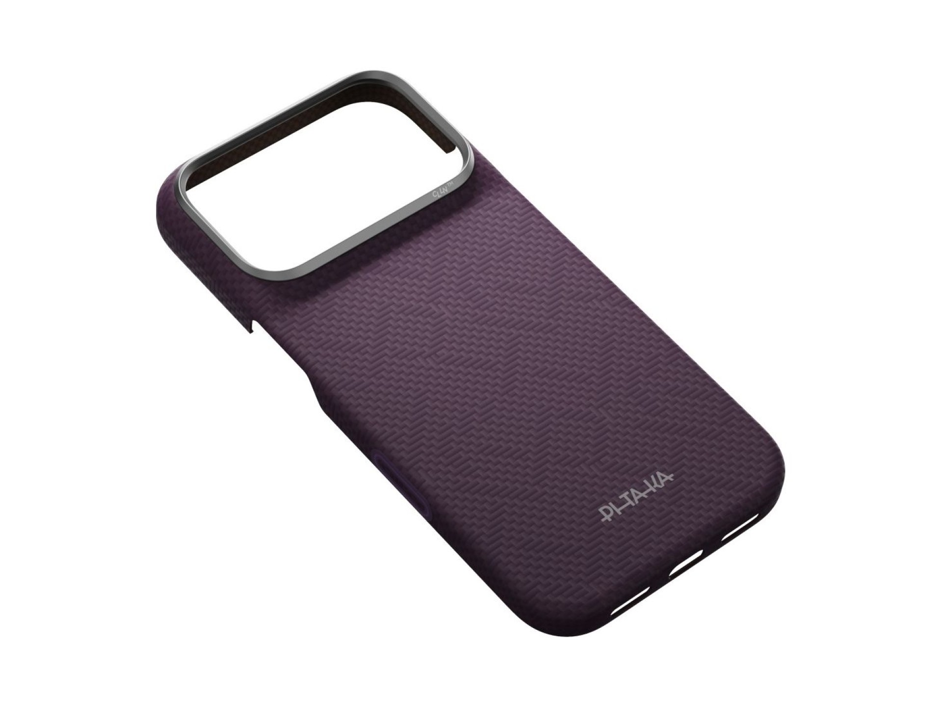 Capa PITAKA Edge PTK Weaving-Charoite MagSafe para iPhone 18 Pro / 17 Pro Roxa