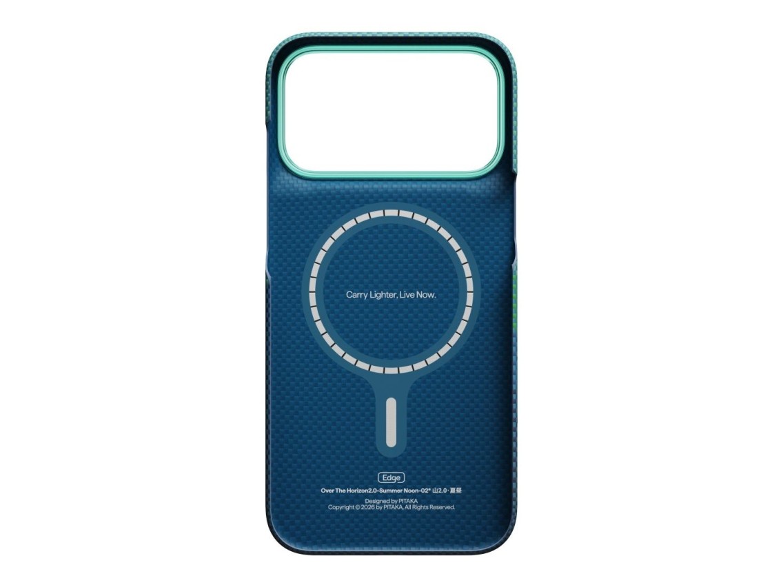 Capa PITAKA Edge Cover Over the Horizon MagSafe para iPhone 18 Pro Max / 17 Pro Max, cor Summer Noon