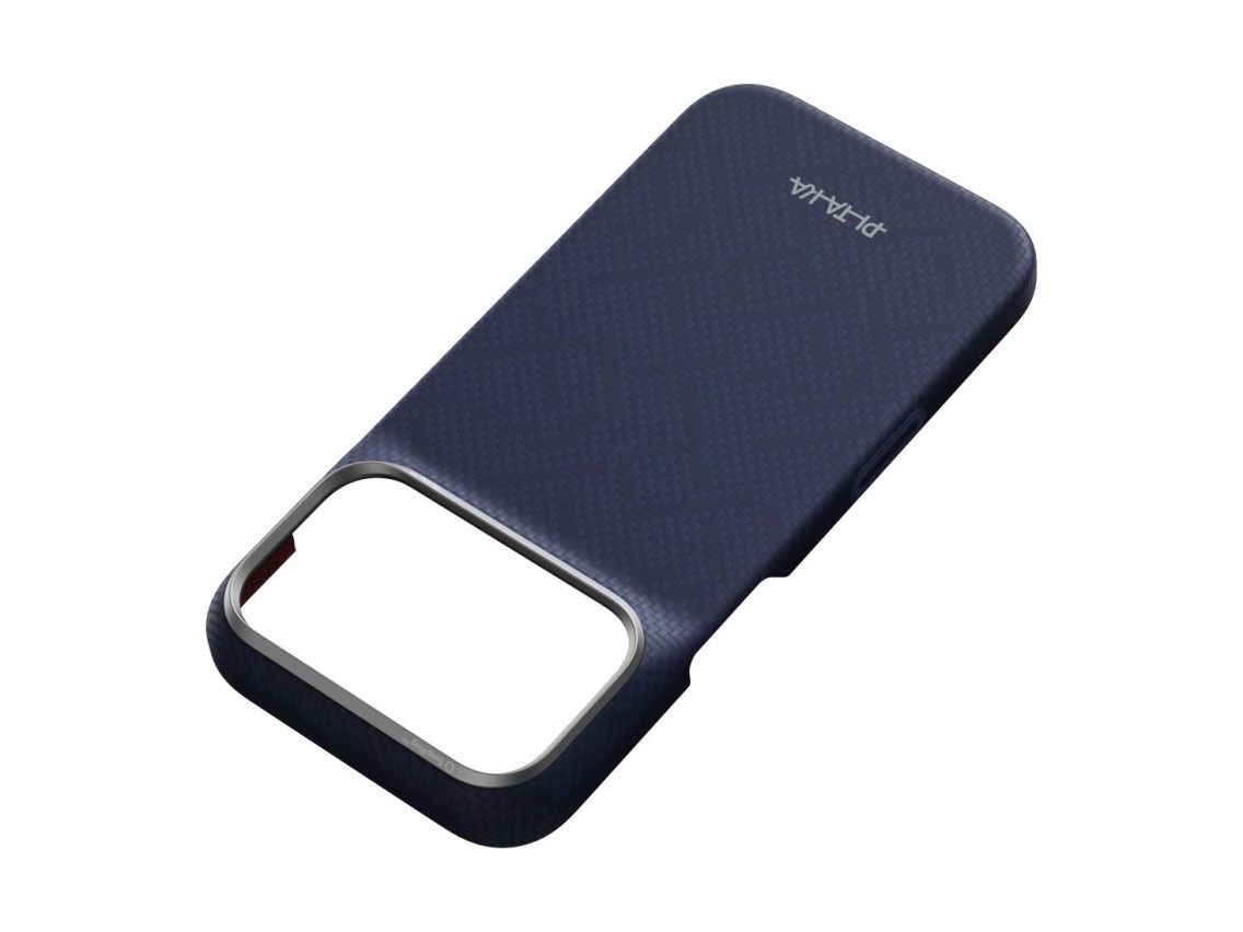 Capa PITAKA Edge PTK Weaving-Sapphire MagSafe para iPhone 18 Pro / 17 Pro azul