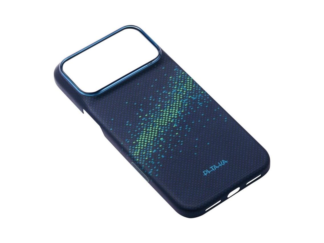 Capa PITAKA Edge Milky Way Galaxy 2.0 para iPhone 18 Pro Max / 17 Pro Max Nearfield Blue