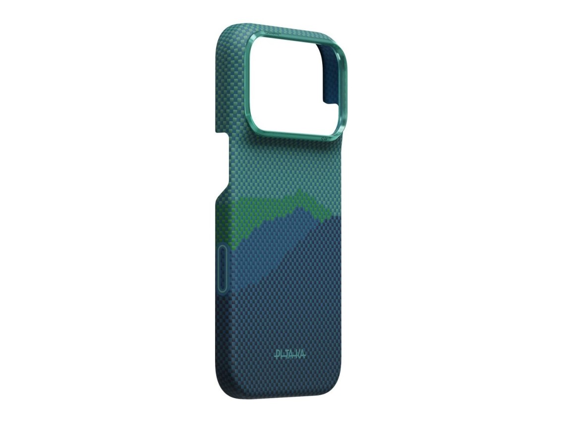 Capa PITAKA Edge Cover Over the Horizon MagSafe para iPhone 18 Pro / 17 Pro, cor Summer Noon.