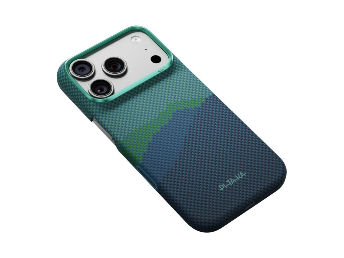 Capa PITAKA Edge Cover Over the Horizon MagSafe para iPhone 18 Pro / 17 Pro, cor Summer Noon.